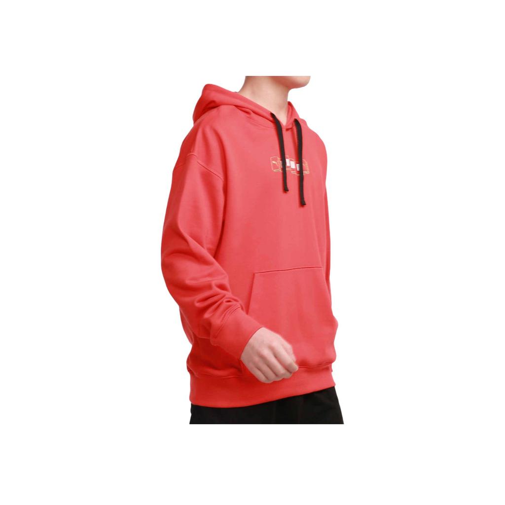 Puma Printed Sports Pullover Hoodie Men Hoodies Red 531299-23