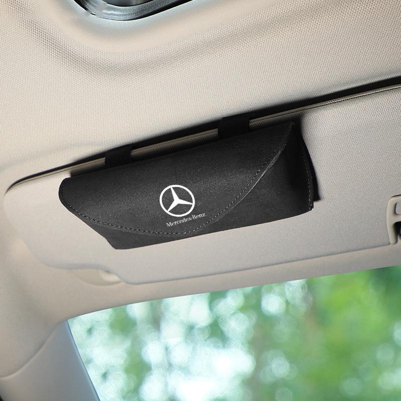 

Car Sunglasses Case Glasses Storage Boxes Holder Sun Visor For Mercedes Benz CLS CLA CLK CLG GLS W212 W213 W205 W177 W247 W176
