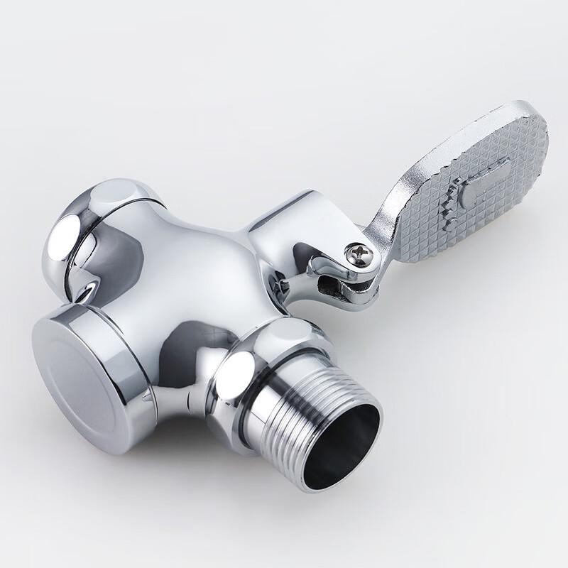 Brass Foot Pedal Squat Toilet Flush Valve
