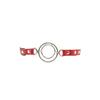 Steel Double Ring Gag Bondage Flail Open Mouth Oral Fixation Mouth Plug Round Stuffed Head Restraints Sex Toy Belt For Couple