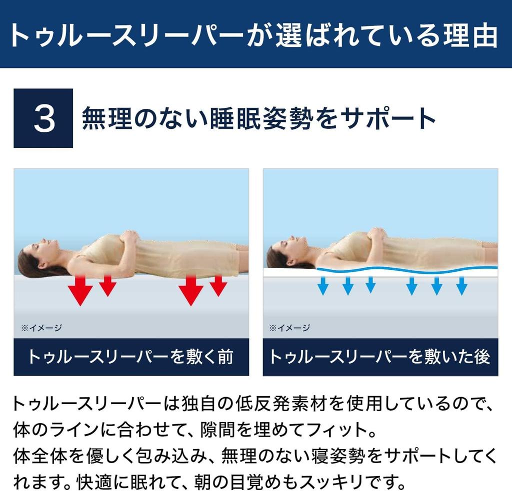 Exklusiver Schwarzer Bezug Shop Japan True Sleeper Premier Care Memoryschaummatratze Sieben Spiro Light Set Einzel 5cm Dicke Set mit Kissen und Schwarz