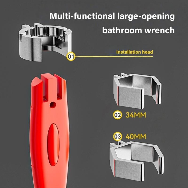 Heavy Duty Adjustable Double Ended Sink Wrench Tool For Plumbing Repairs Disassembly Assembly And Tight Space Operation