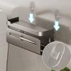Wandmontierter Toilettenpapierhalter, bohrfreier Badezimmer-Organizer mit Handyablage