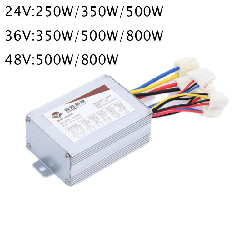 Controlador de Motor de Escobillas DC Para Piezas de Bicicleta Eléctrica Controlador de Motor de Escobillas para Bicicleta Eléctrica 24V/36V/48V 250W/350W/500W/800W