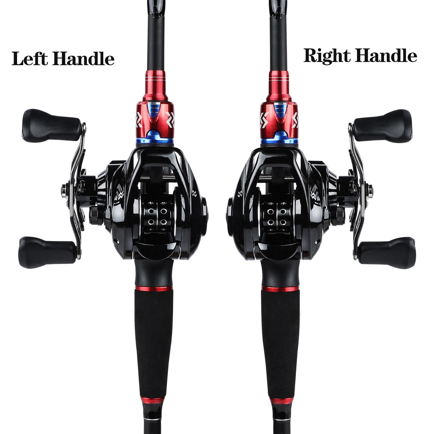 

Комбинированные рыболовные удочки для наживки, телескопическая удочка с высокоскоростной катушкой для заброса 7,2:1 1.8M&Left Reel