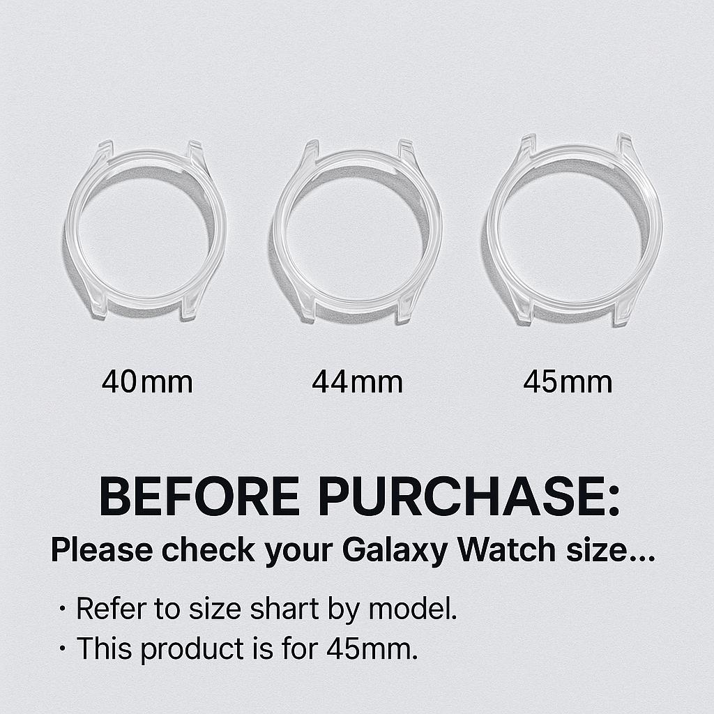 La Protection Ultime: Coque TPU Transparente pour Galaxy Watch 45mm