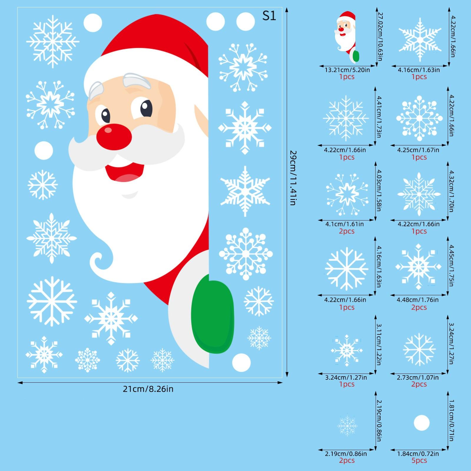 

Рождественские наклейки на окна своими руками Статические наклейки Наклейки на стены Наклейки на стекло для спальни и гостиной One Size