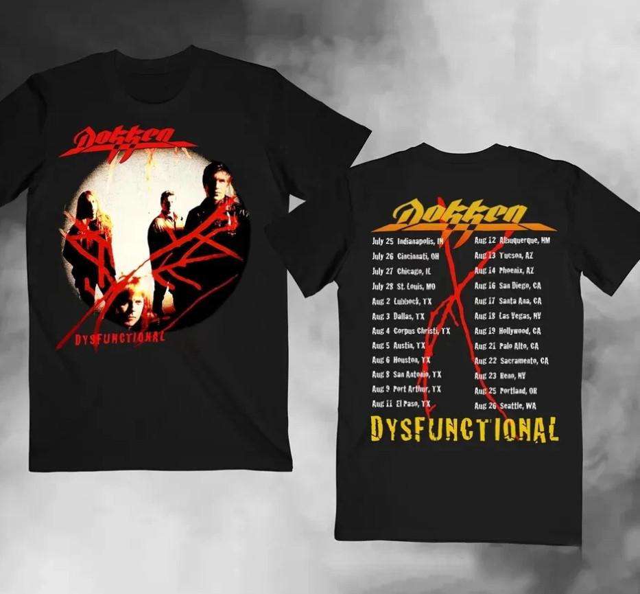 Vintage 1995 Dokken Dysfunctional Tour T-shirt, Size S-4XL