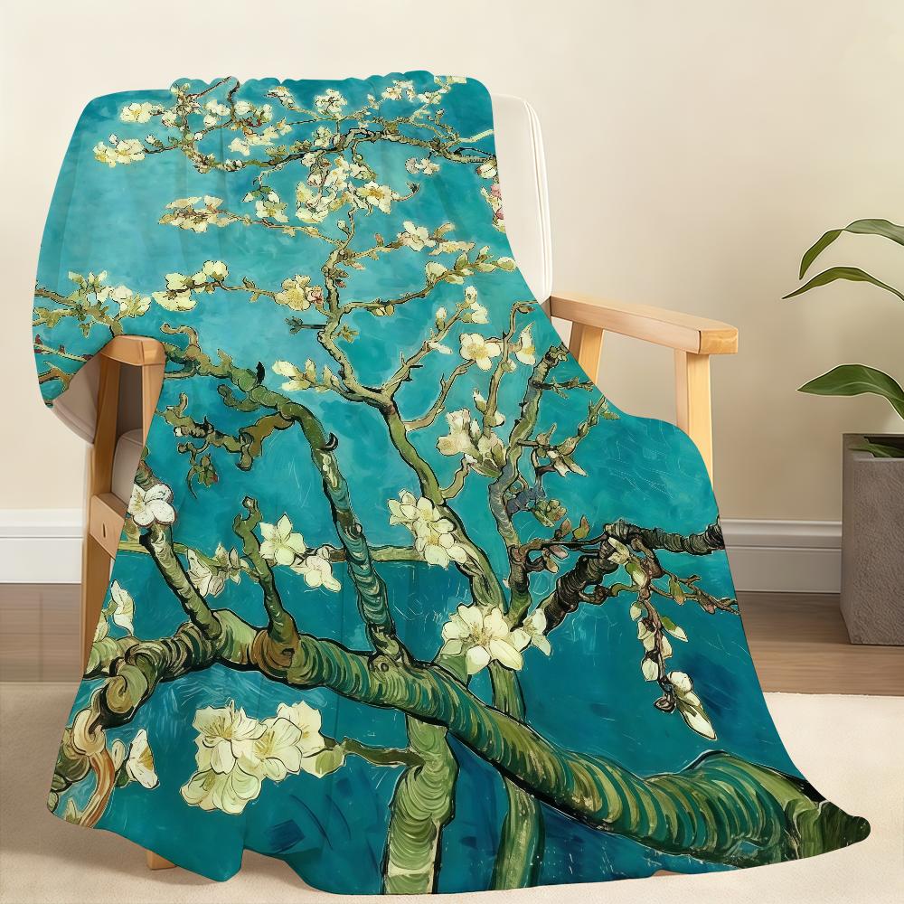 Famous Painter V VaN G GoGh Blanket Soft Throw Blanket for Home Bedroom Bed Sofa Picnic Travel Office Rest Cover Blanket Gift