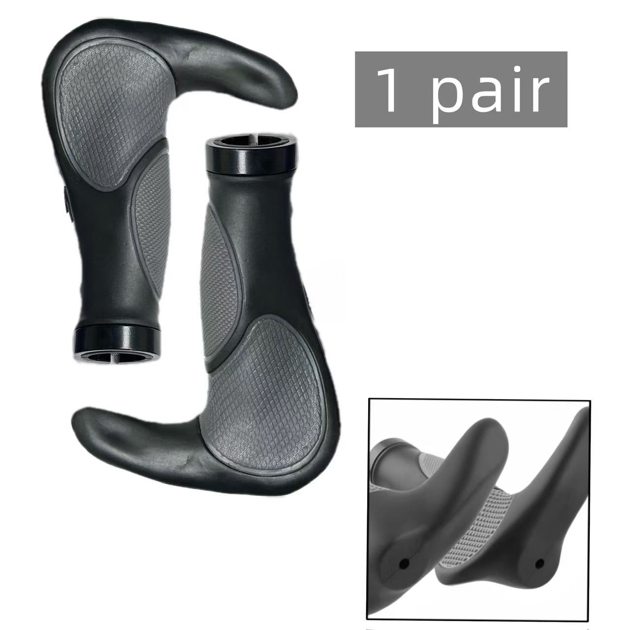 Ergonomic bicycle grip with secondary handle, mountain bike grip, bicycle handlebar cover