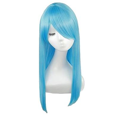 Fujitatsu Light Long Wig, Light Blue, Pastel Color, Heat Resistant, Aqua Blue (TF2513B) LML60-TF2513B