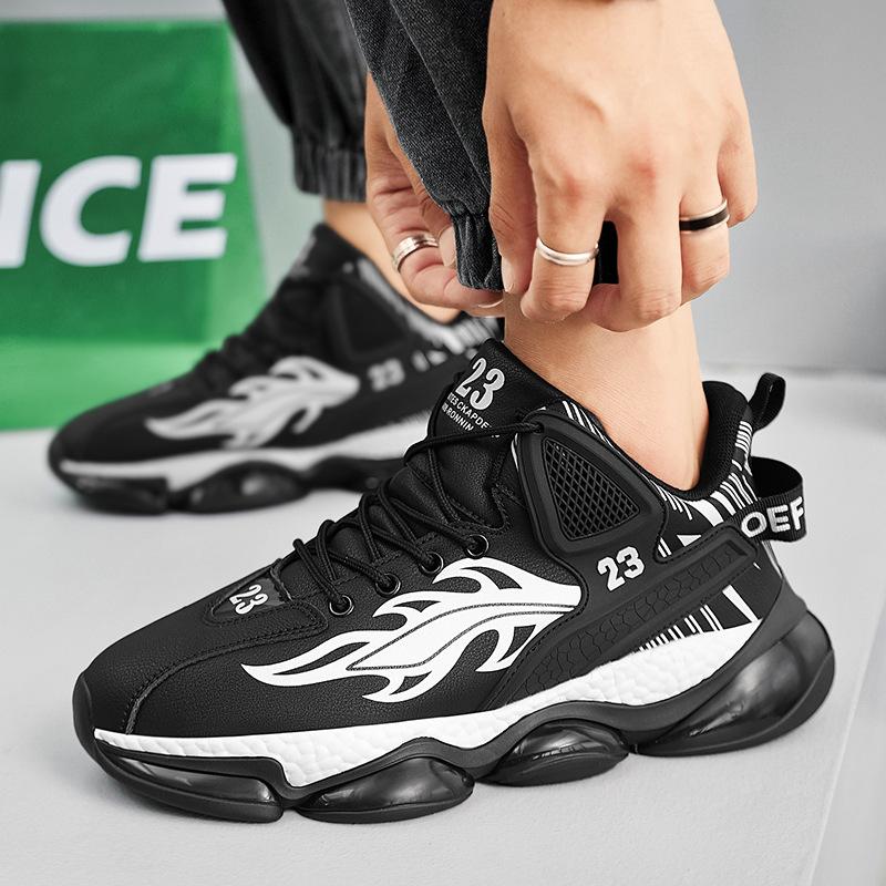 Jinjiang basketball shoes men's summer and autumn breathable teen students shock-absorbing sports shoes actual combat professional hot-selli