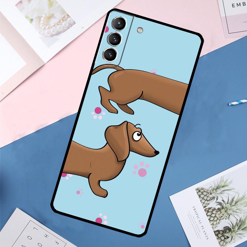 Dachshund Teckel Dackel Dog Case For Samsung Galaxy S22 S23 S24 Ultra S9 S10 Plus Note 10 20 Ultra S20 S21 FE Cover