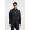 Slim Fit Micro Pattern Stretch Suit Jacket Dark Blue 50554214404