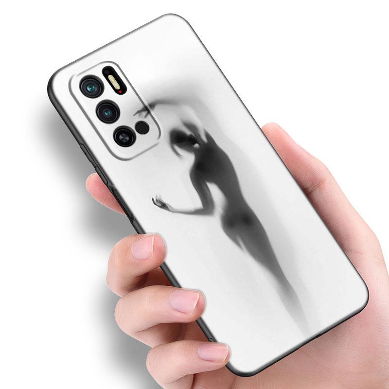Sexy Frau Lustige Mädchen Telefon Fall Für Xiaomi Redmi Hinweis 7 8 9 10 Lite 11 11E 11T 12 Pro 11S 4G 10T 5G 8T 9S 10S TPU Schwarz Abdeckung