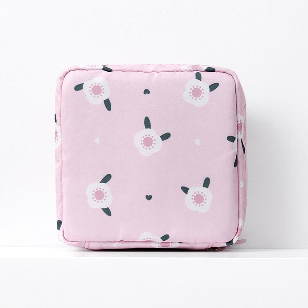Portable Sanitary Pads Bag Large Capacity Travel Cosmetic Napkin Storage Pouch