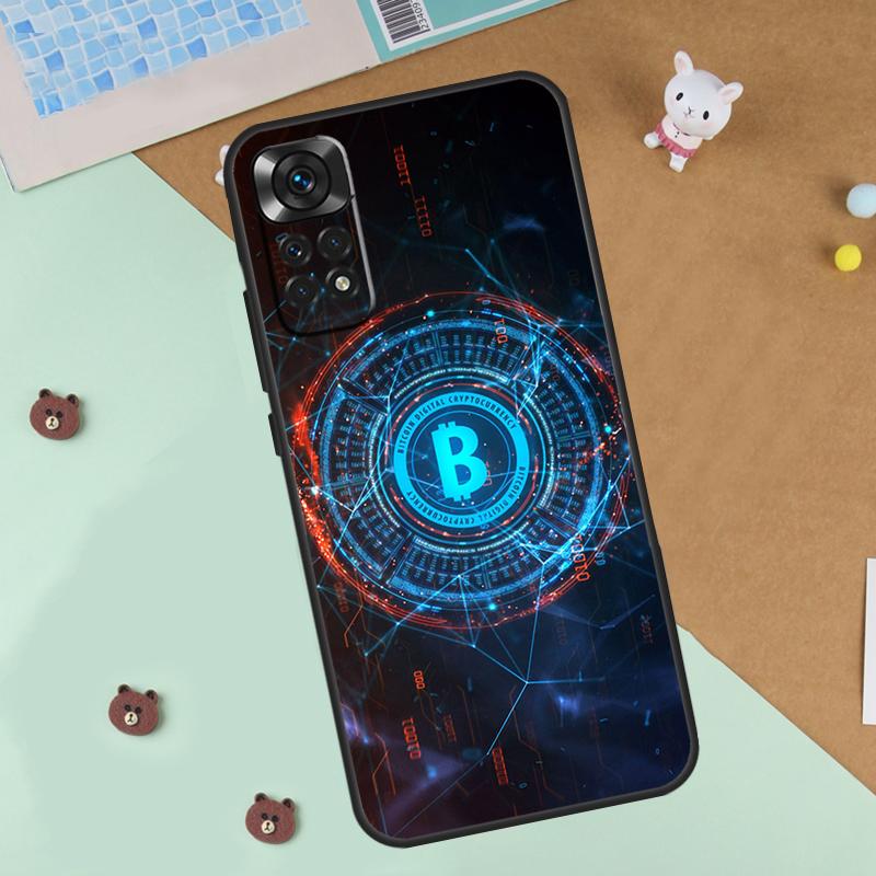 Bitcoin Case For Xiaomi Redmi 14C 10C 12C 13C Cover For Redmi Note 14 Pro 13 9 10 11 12 10S 11S 12S