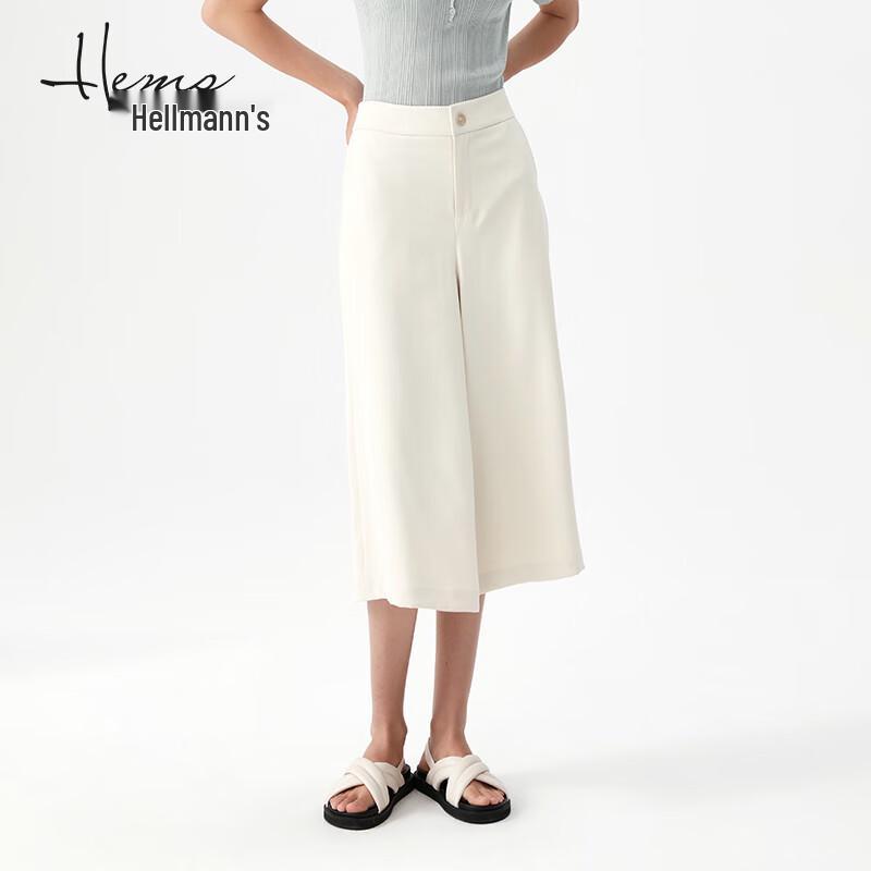 Haier Mans Women's Casual Wide-Leg Cropped Trousers