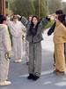 Women's Striped Hooded Coral Fleece Pajamas, Winter 2025 Trend, Outdoor-Ready Fleece-Lined Homewear