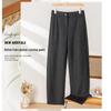 2025 Puyuan Fall/Winter Wool-Blend Button Front Curved-Leg Casual Pants - Age-Reducing, Comfortable & Inclusive Style