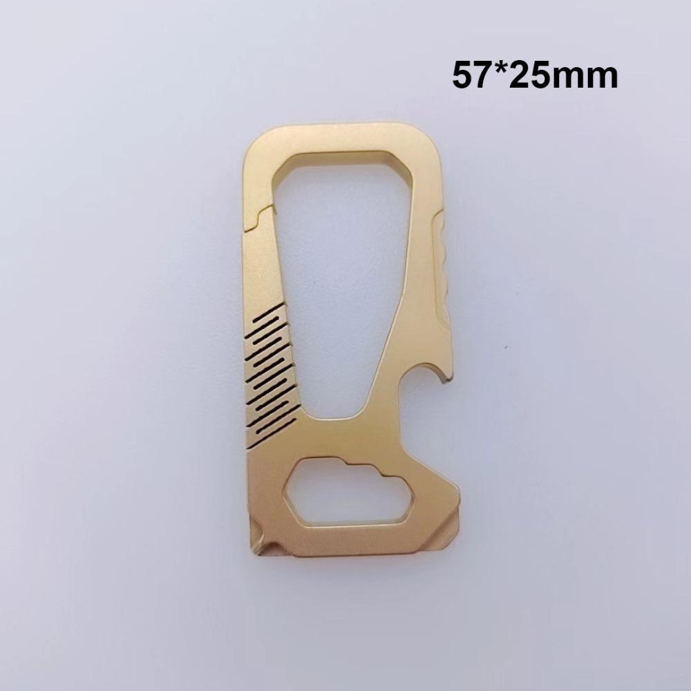 Multi-functional Bottle Opener Real Titanium Alloy Super Lightweight EDC Key Rings Tool Hanging Keychains Buckle Pendant 4