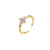 Neuer Vergoldeter Farb-Zirkon Zehenring Hohe Qualität Nicht Verblassender Schmuck Mode Luxus Accessoires Sommergeschenk für Damen