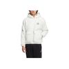 Adidas Originals Trefoil Solid Patch Logo Stand Collar Fleece Jacket Unisex Jackets White HS2005