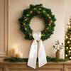 Soft Holiday Wreath Decor Adjustable Wreath Sashes Pure Wreath Sash  Front Door Hanging
