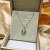 Trendy Summer Aquamarine Clavicle Necklace - Light Luxury Star Design, 2022 Fashion.