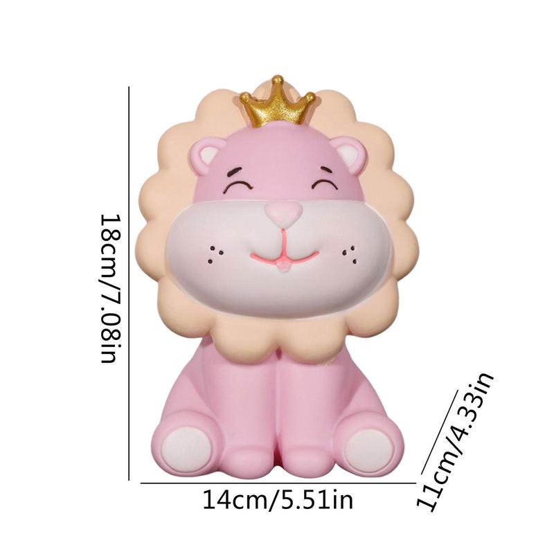 Lion Piggy Bank Cute Smiling Lion Shaped Money Bank Money Bank Piggy Bank For Boys Girls Kids Gifts For Nursery Decor Birthday