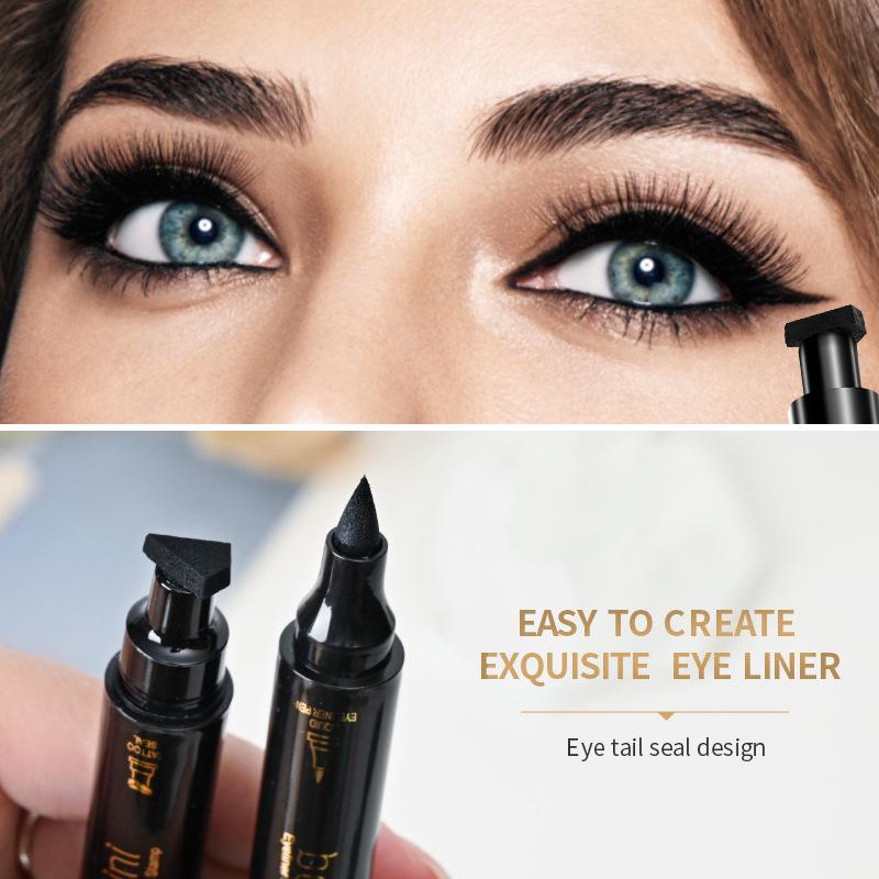 Bobeini Double-Headed Triangle Waterproof Quick-Dry Eyeliner