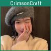 Elegant Beret Mohair For Women Stylish Winter Warmth Large Hat Fit