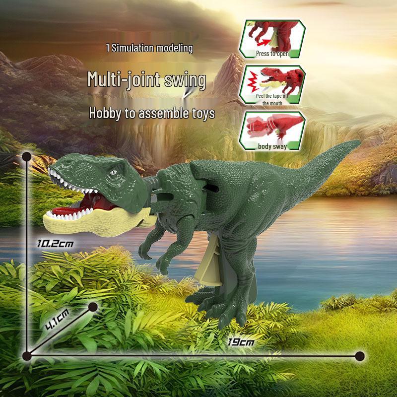 Interactive Roaring Tyrannosaurus Rex Toy with Light and Sound for Kids - Popular Dinosaur from Douyin