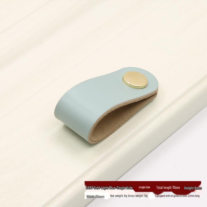 Nordischer Leder-Ziehgriff für Kleiderschrank, Schublade, Koffer oder Kiste