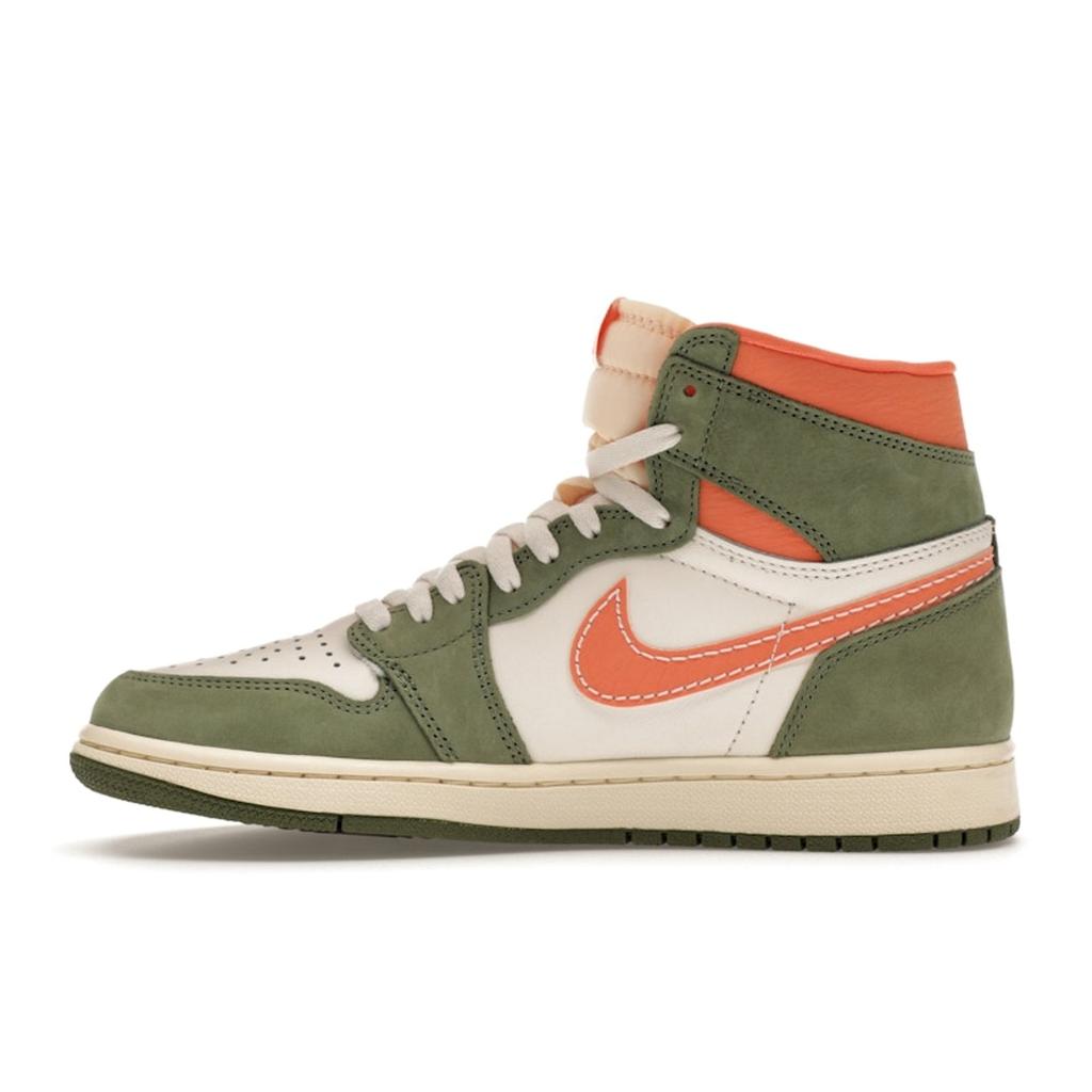 Air Jordan 1 Retro High OG Craft Celadon Men Sneakers Green Sky-J-Light-Olive Bright-Mandarin FB9934-300