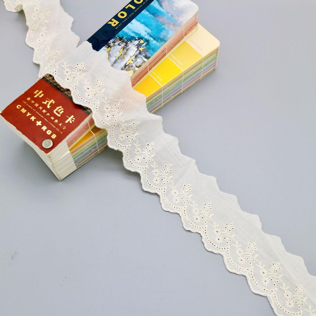 Apricot Lace Accessories Decoration Handmade Wide Material Curtain Clothes Cloth Edge Fabric Diy Lace