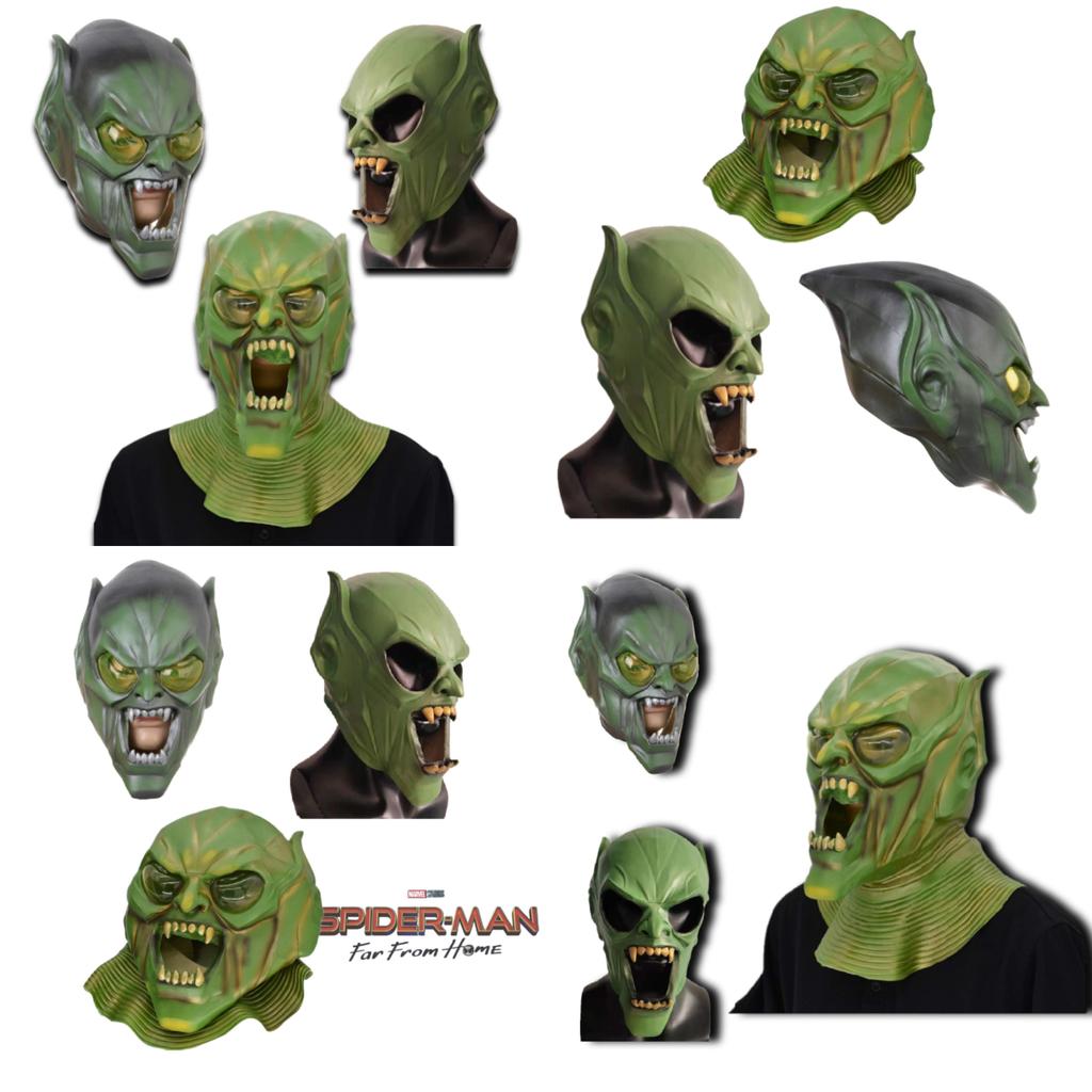 Hero Expedition Green Devil Mask Party Latex Facial Mask Goblin Mask Characters)