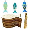 Bulk Wooden Fish DIY Home Handicraft Art Kits For 30
