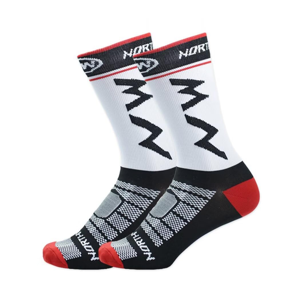 

1/5Pairs Cycling Sports Socks Breathable Sweat-absorbent Basketball Socks Anti-Slip Quick-drying Outdoor Sports Running Socks