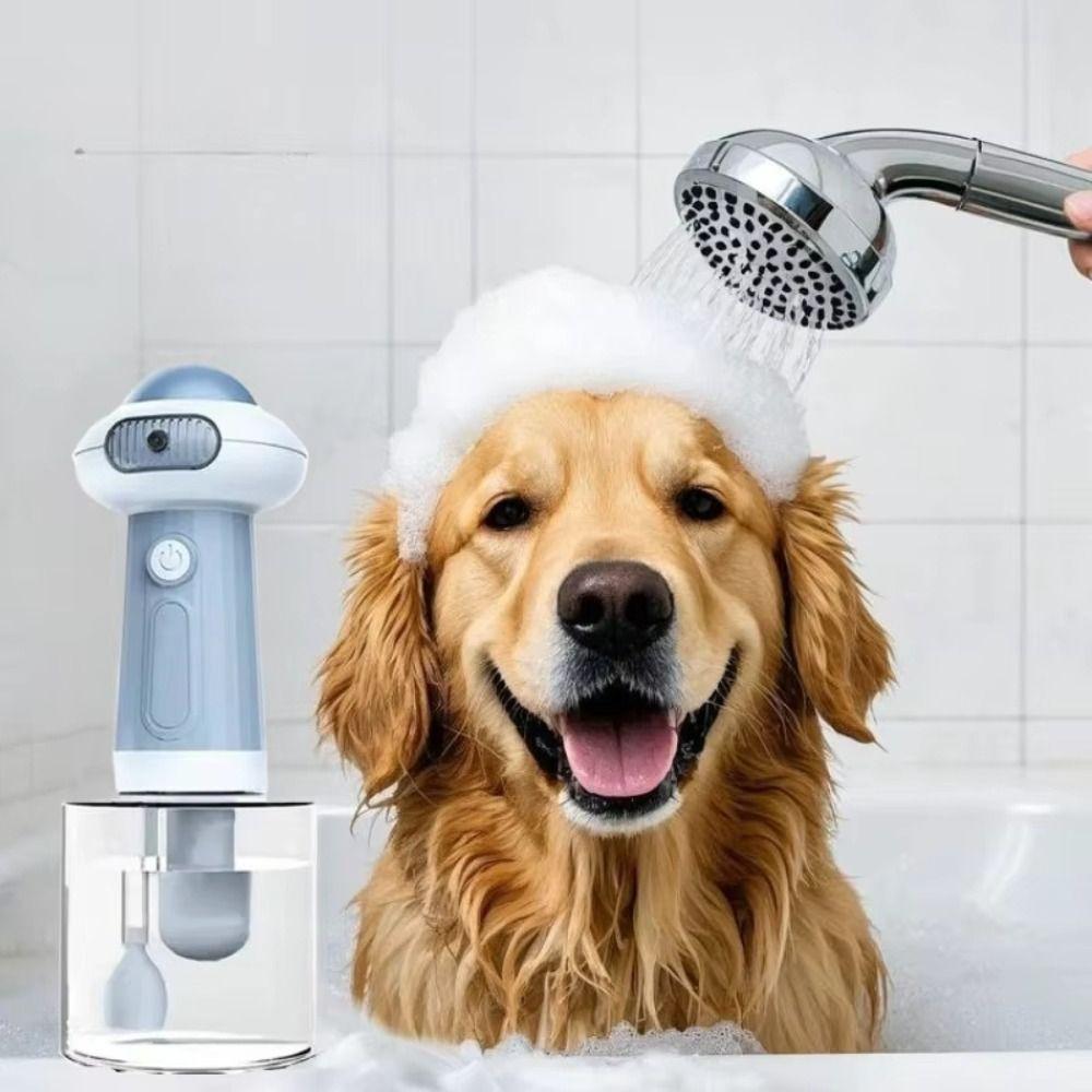 Portable Automatic Press Foam Making Machine Dog Washing Bubbler for 1.7W/1300mAh Portable