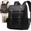 Fashion Luxury Men Backpack Waterproof PU Leather Travel Bag Man Large Capacity Teenager Male Mochila Laptop Backpacks