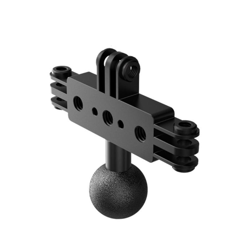 Volledig Roterende Stalen Verlengarm Drie Camera Grip Live Beugels 1/4 Gat Voor Buiten Sport Opnames Fotografie