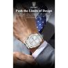 POEDAGAR Luxury Men Wristwatch Waterproof Luminous Week Date Casual Clock Stainless Steel Quartz Fashion Watches Reloj