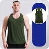 Men's Tank Vest Fitness Sleeveless Shirts Gym Shirt Bodybuilding Mesh Breathable Quick-drying Singlet Workout Running Tops S M L XL XXL 3XL 4XL