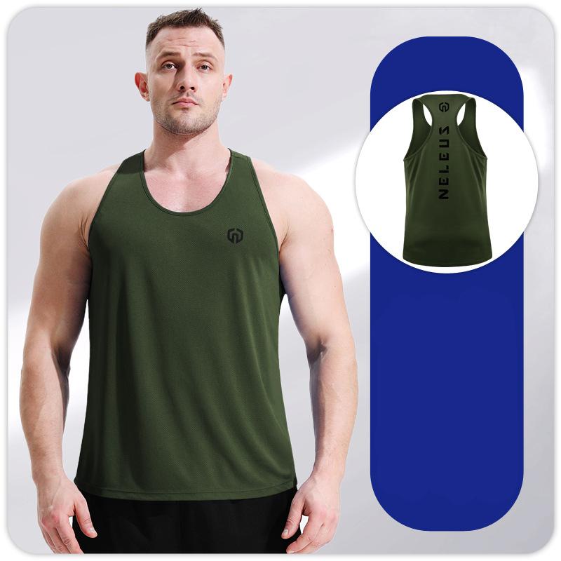 Men's Tank Vest Fitness Sleeveless Shirts Gym Shirt Bodybuilding Mesh Breathable Quick-drying Singlet Workout Running Tops S M L XL XXL 3XL 4XL