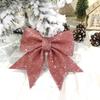 2Pcs Christmas Glitter Bowknot Reusable DIY Xmas Tree Gift Box Wreath