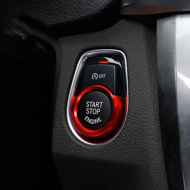 Car Engine Start Stop Ignition Key Ring Decorative Covers Accessories For BMW 1 2 3 4 Series F30 F31 F20 F21 F22 F45 F32 X1 F48