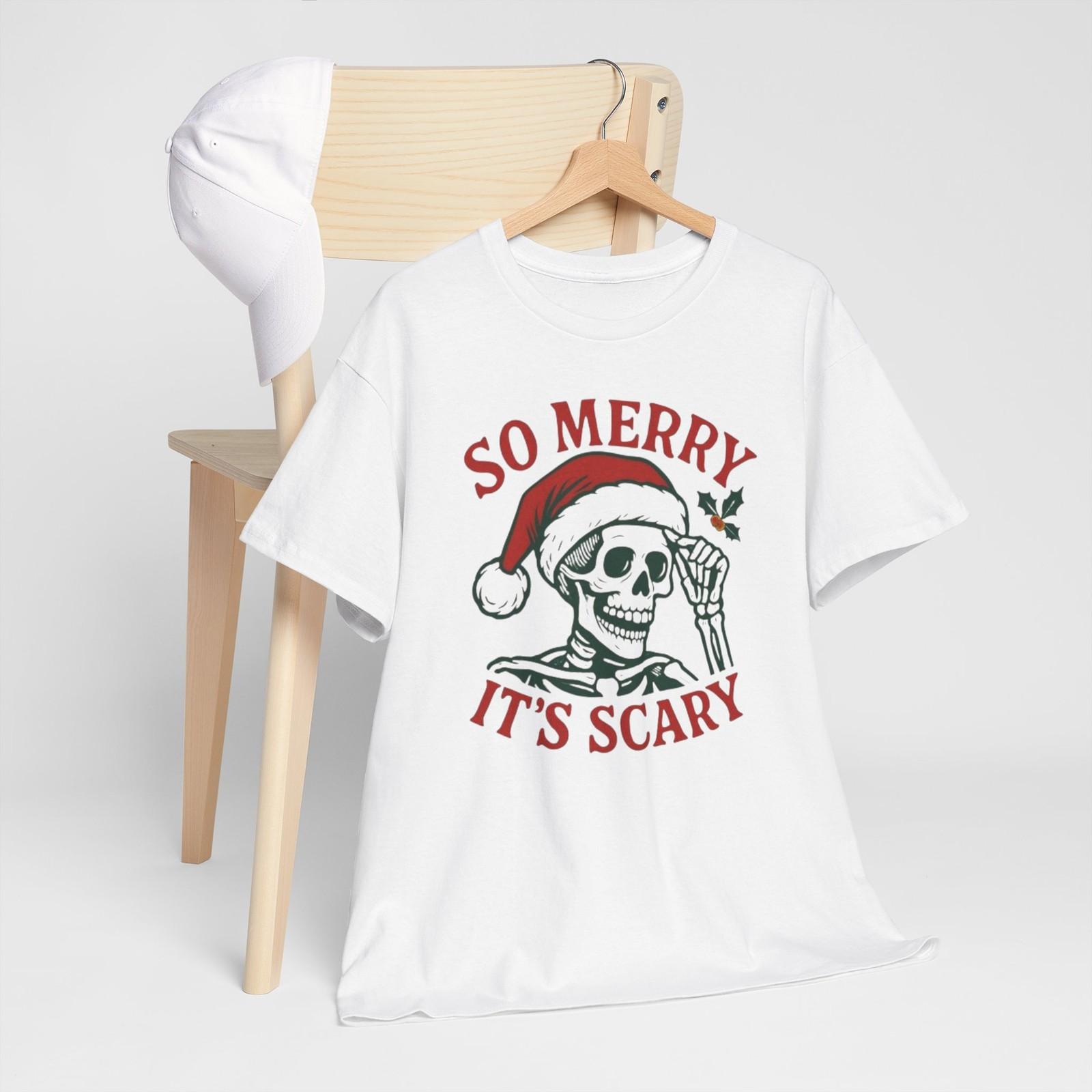 Unisex Halloween Christmas Tee, Funny Holiday Shirt, Skeleton Shirt, [...] S