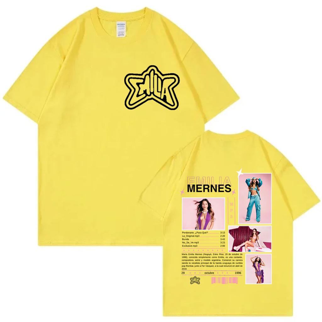 Tour Graphic T Shirts Men's Women's Hip Hop Fashion Aesthetic T-shirts High Quality Cotton Oversized T-shirt