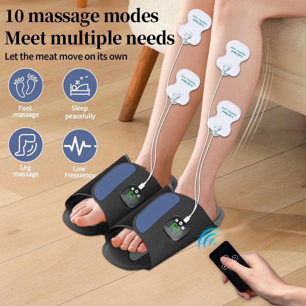 Electric Foot Massager Shoe EMS Pad Muscle Stimulation Massage Foot Relaxation Foot Spa Machine Feet Massager Tools Circulation